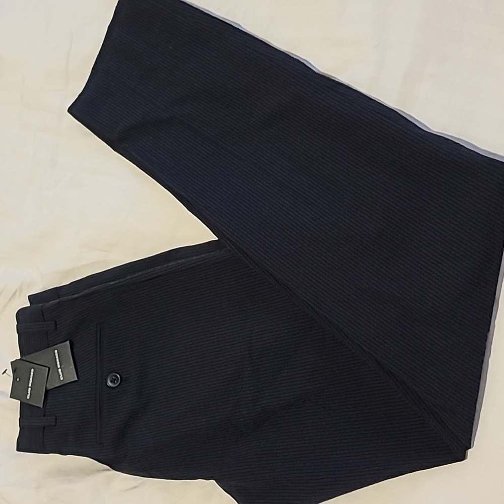 NWT Club Monaco Sutton Slim Fit Stripe Navy/Blue Marine Size 28/32